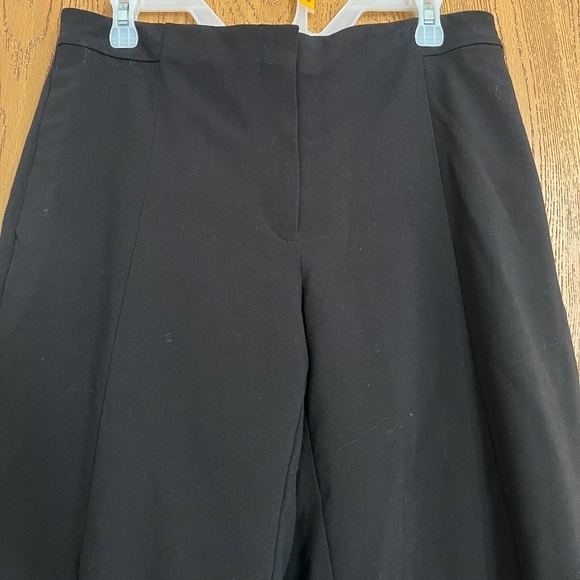 WHBM Women’s Black Signature Collection Wide Leg Crop Pants Sz-10 - Picture 2 of 9